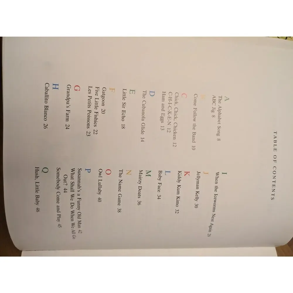 Sharon Lois & Bram Sing A to Z Song Book Illustrated‎ Nickelodeon Elephant Show